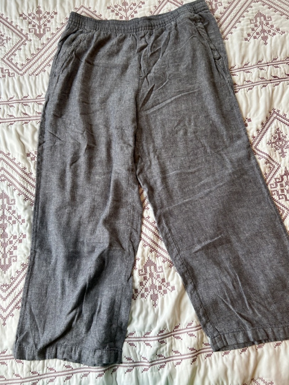 Old Navy Wide Leg Pants in Denim Blue